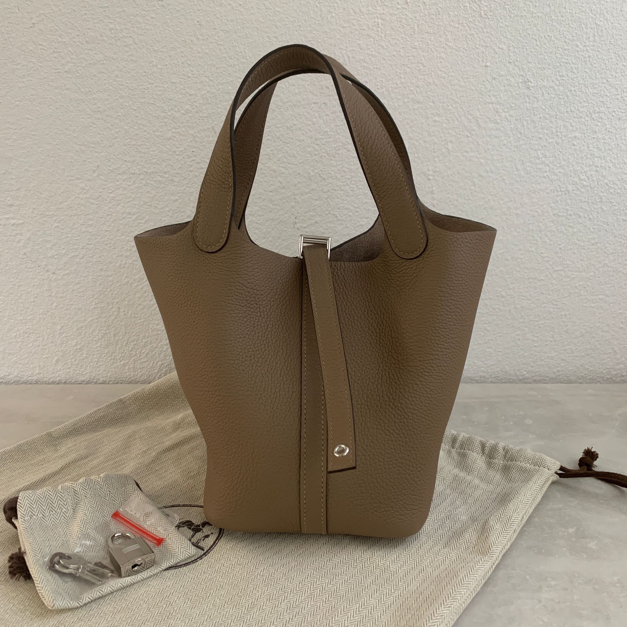 Hermes Picotin 18 菜籃子DO威馬犬銀釦