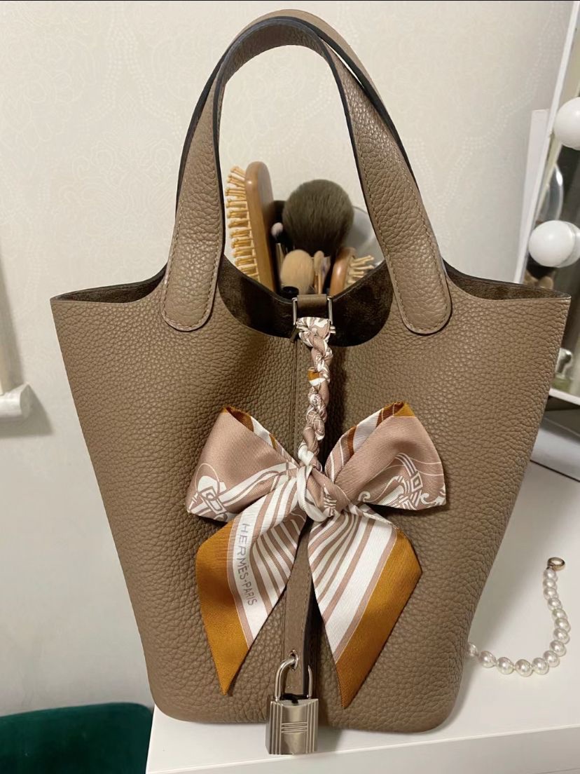 Hermes Picotin 18 菜籃子DO威馬犬銀釦