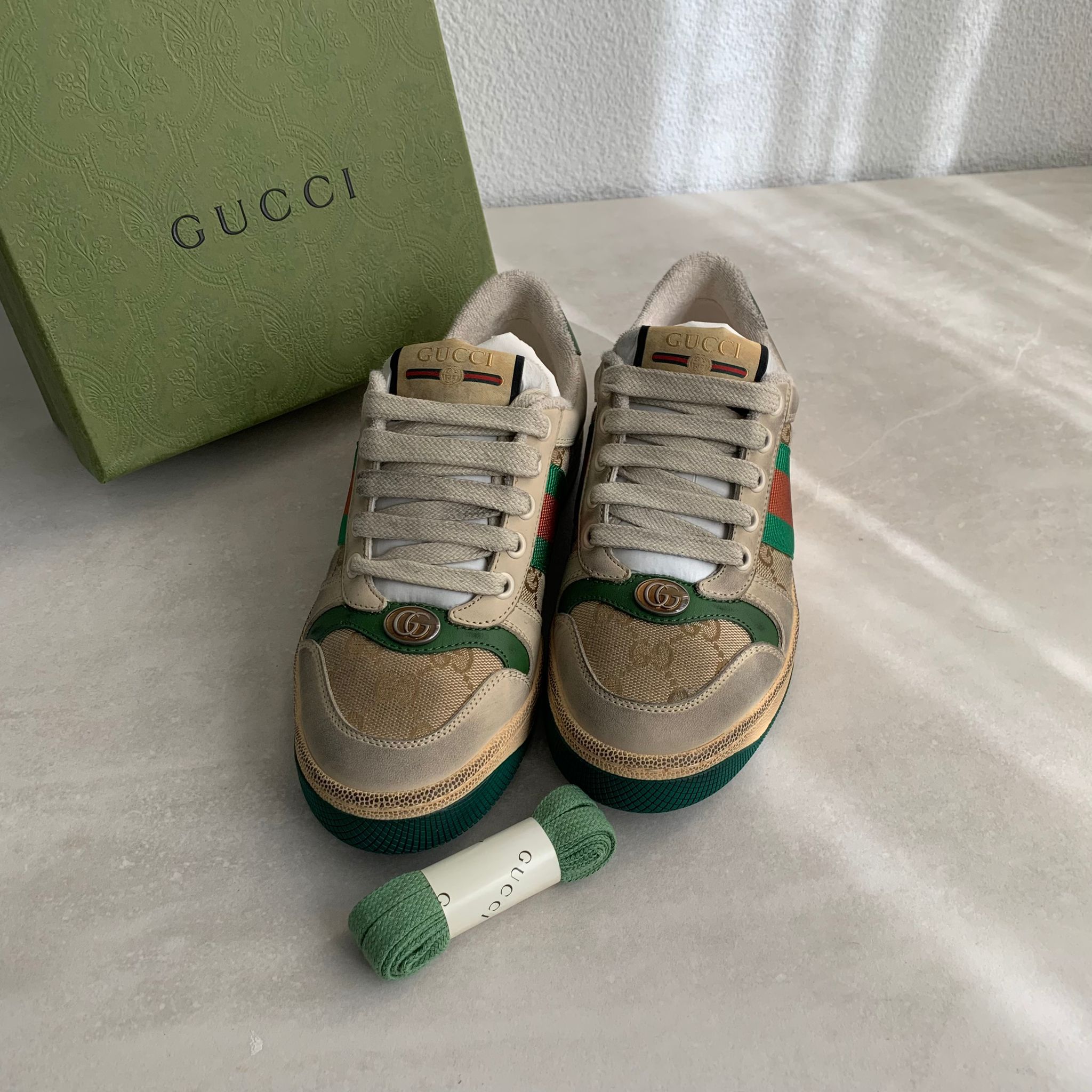 Gucci 老花髒髒鞋