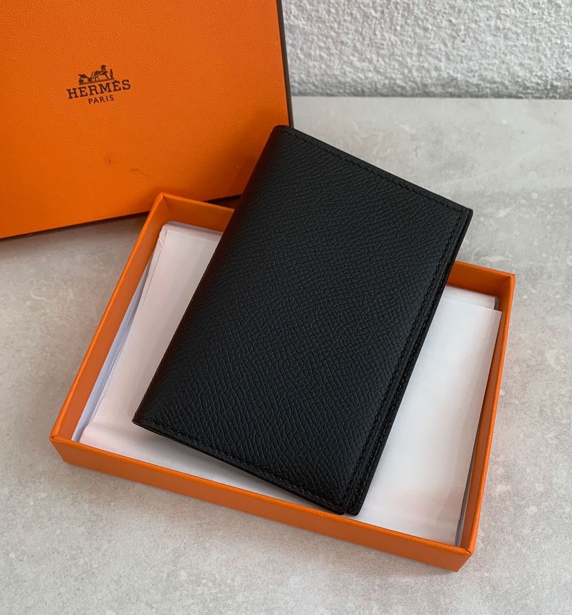 Hermès MC2 Epsom皮黑色卡包