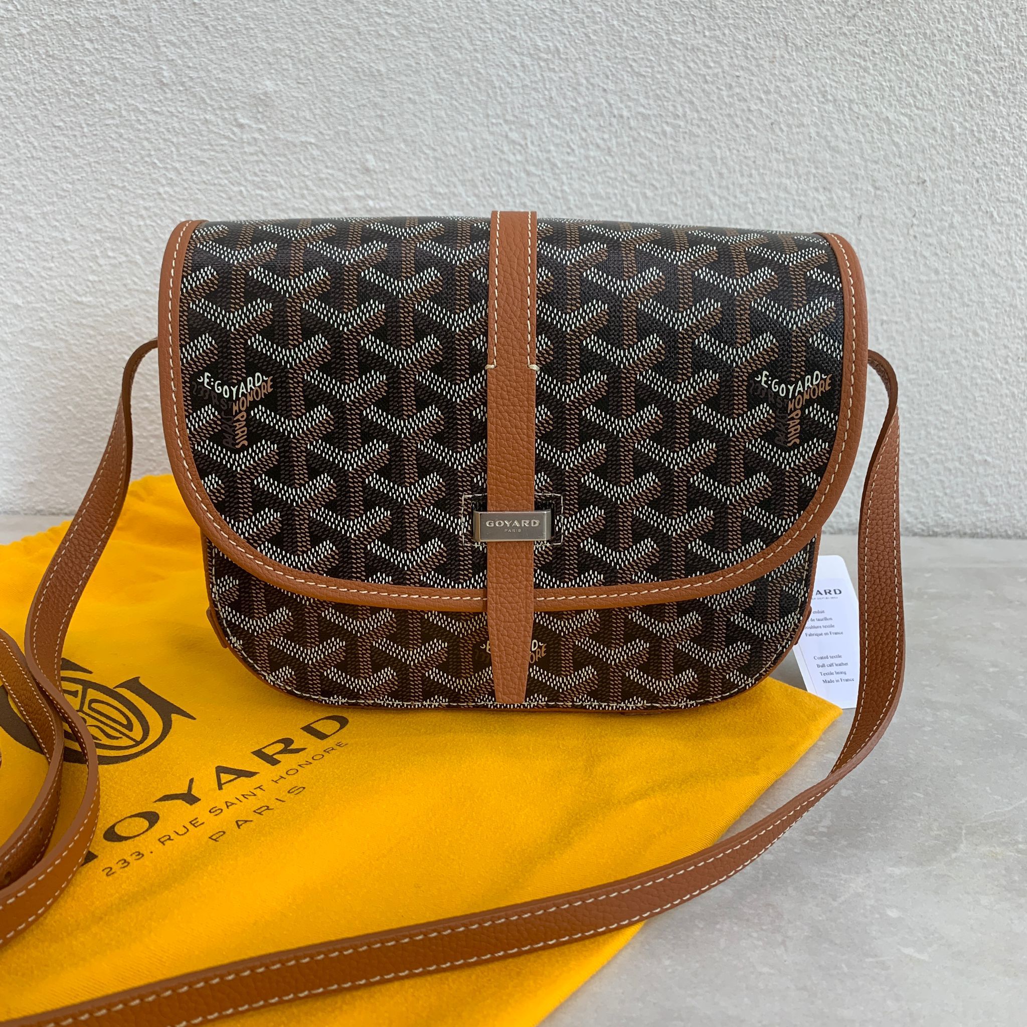 Goyard Goyard Belvedere PM Bag 黑棕郵差包 小號