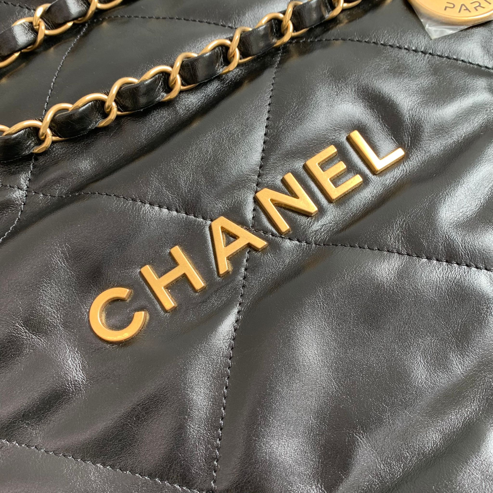 Chanel 22 bag黑金小號