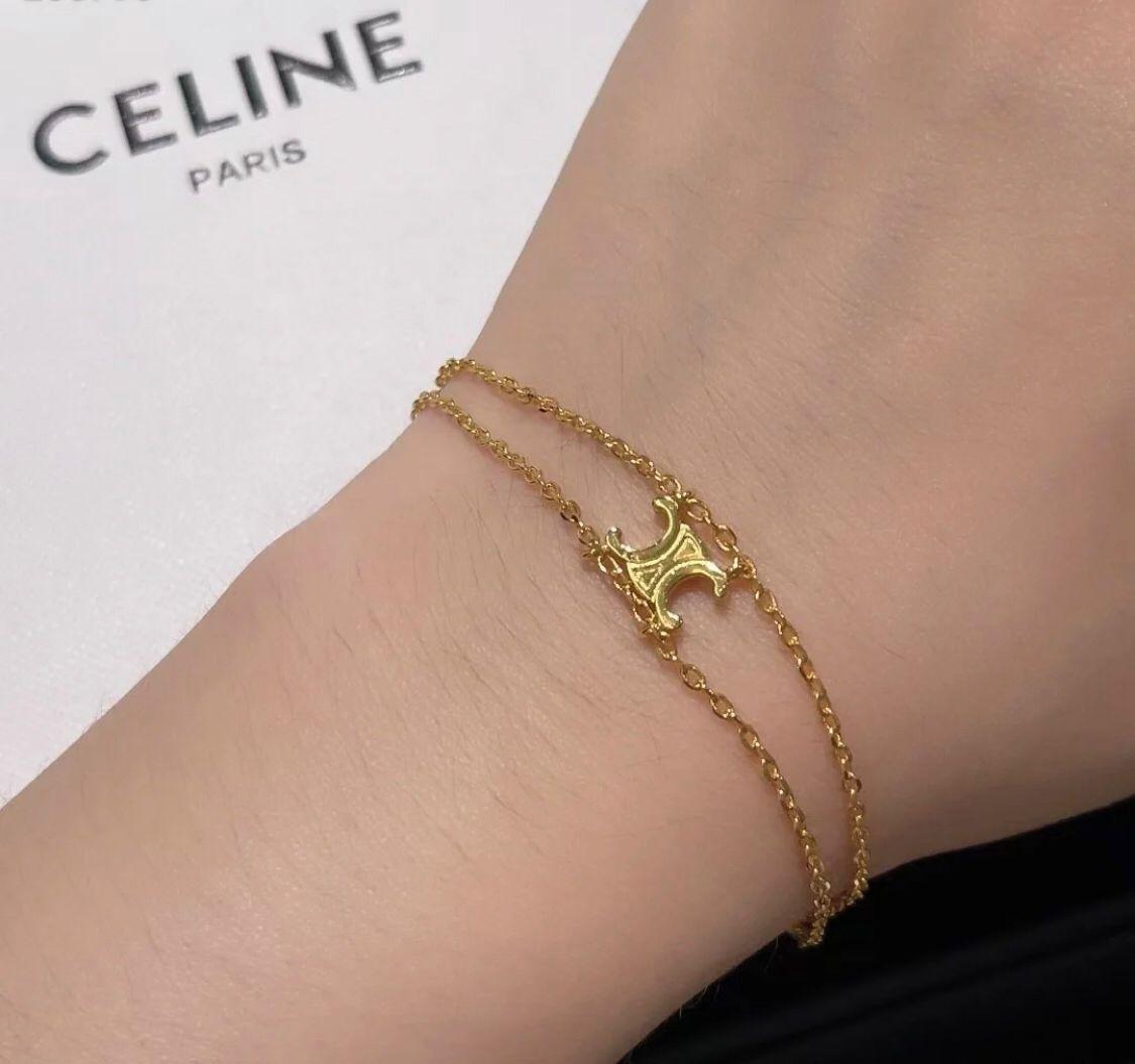 Celine 凱旋門雙層手鍊