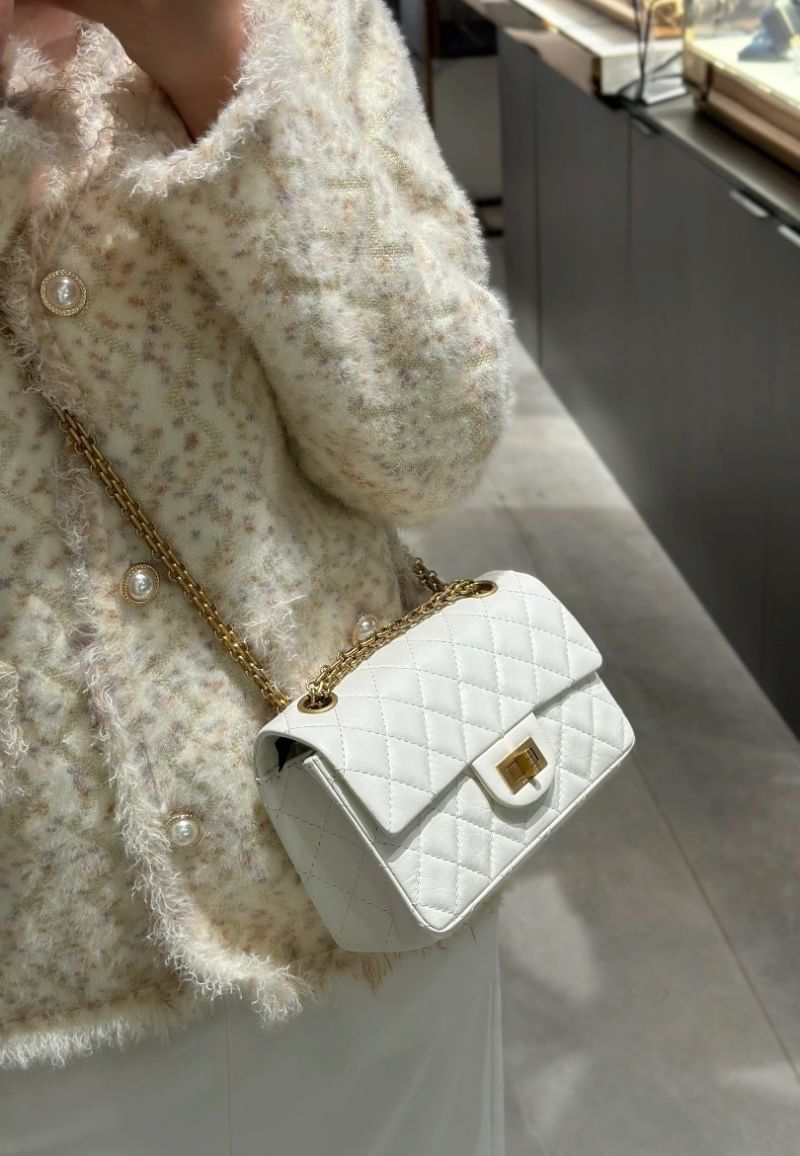 CHANEL 2.55 mini 白金釦