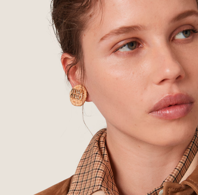 miu miu 編織耳環