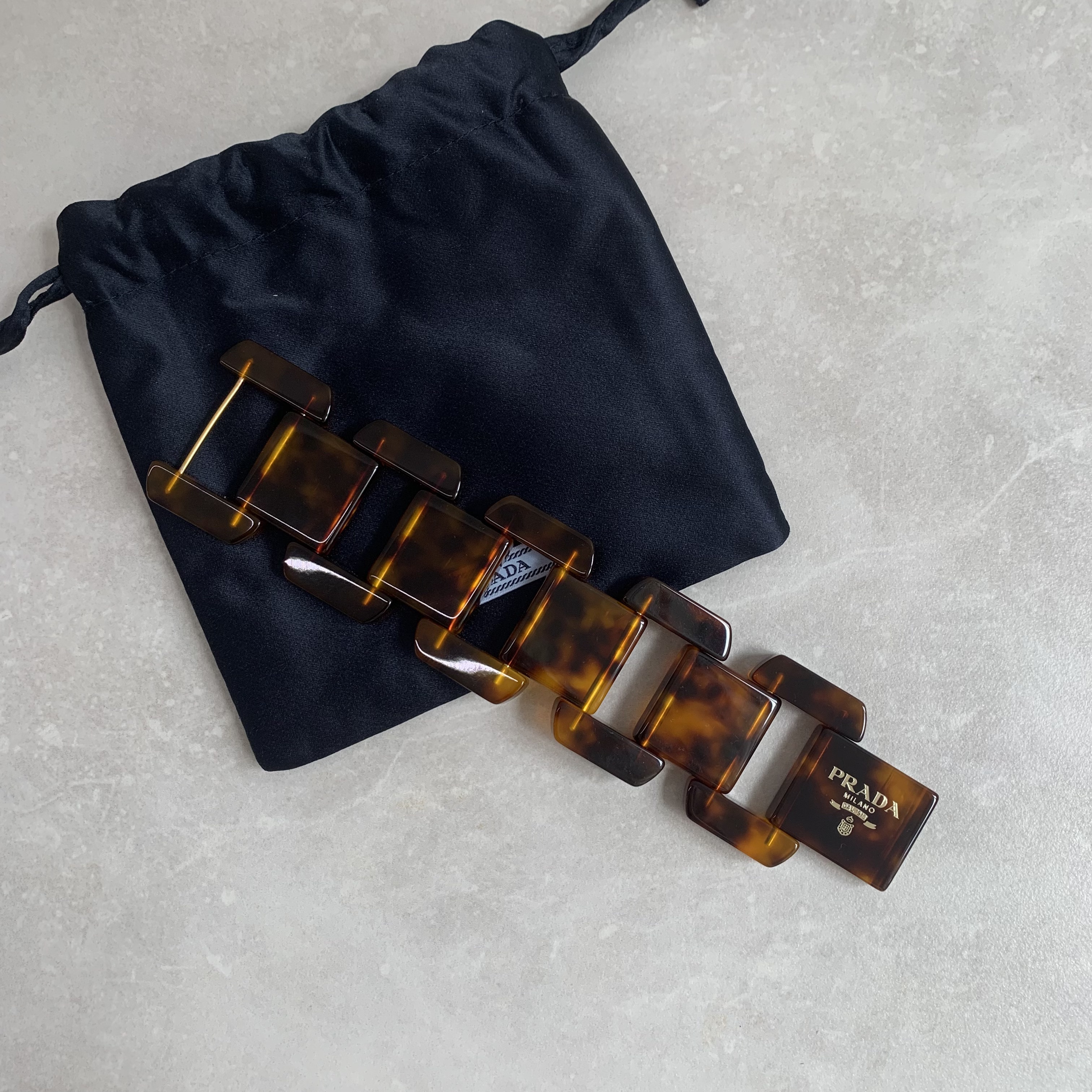 Prada Plexiglass Logo Bracelet 手環 Prada Plexiglass Logo Bracelet 手環