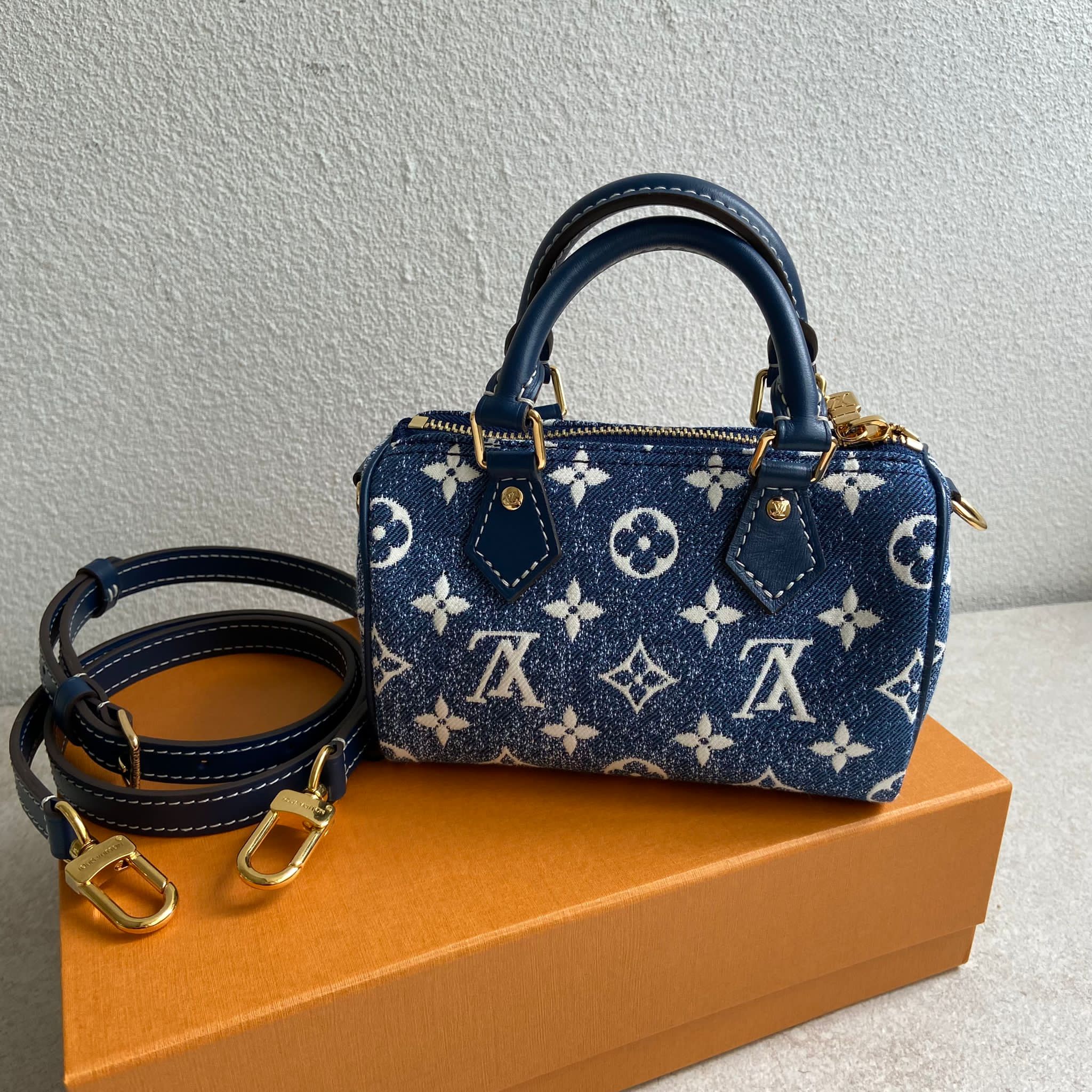 Louis Vuitton Nano Speed牛仔包