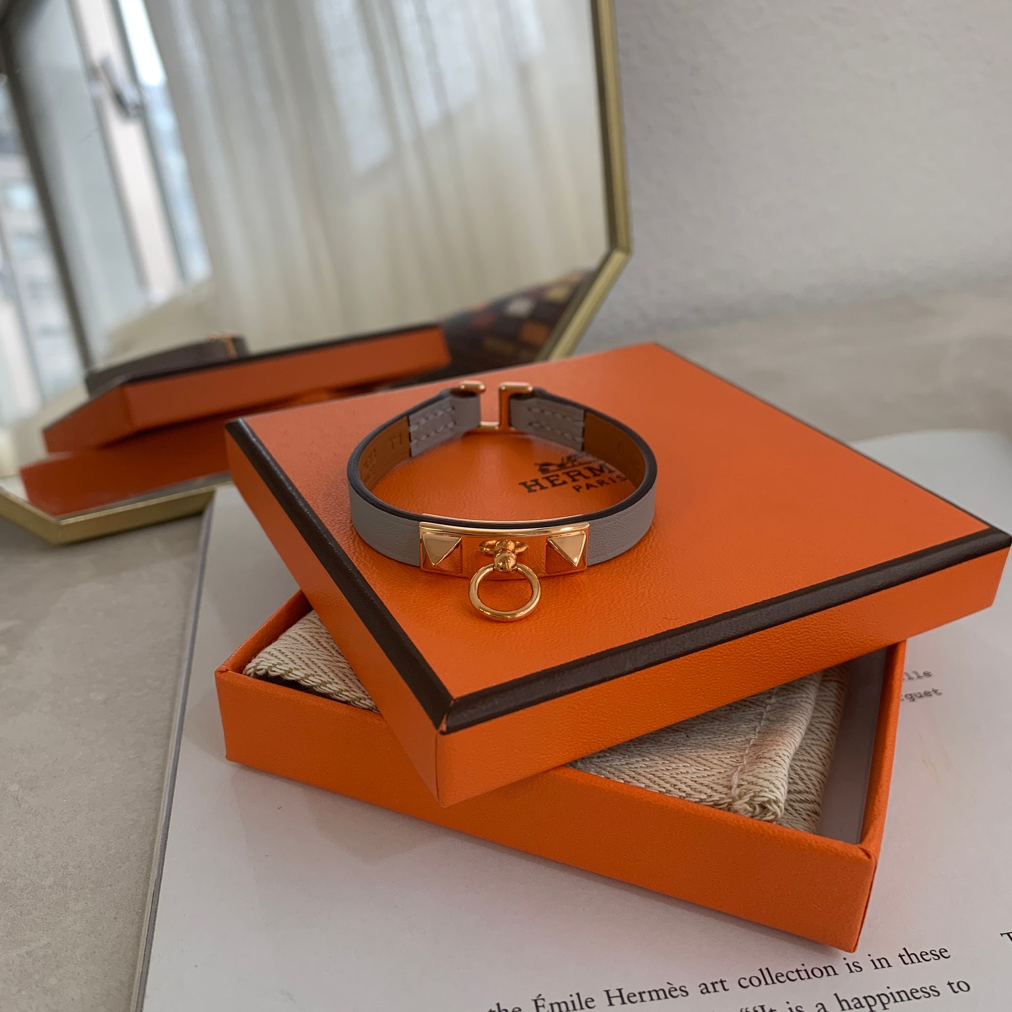 Hermès Rivale 藍色手環