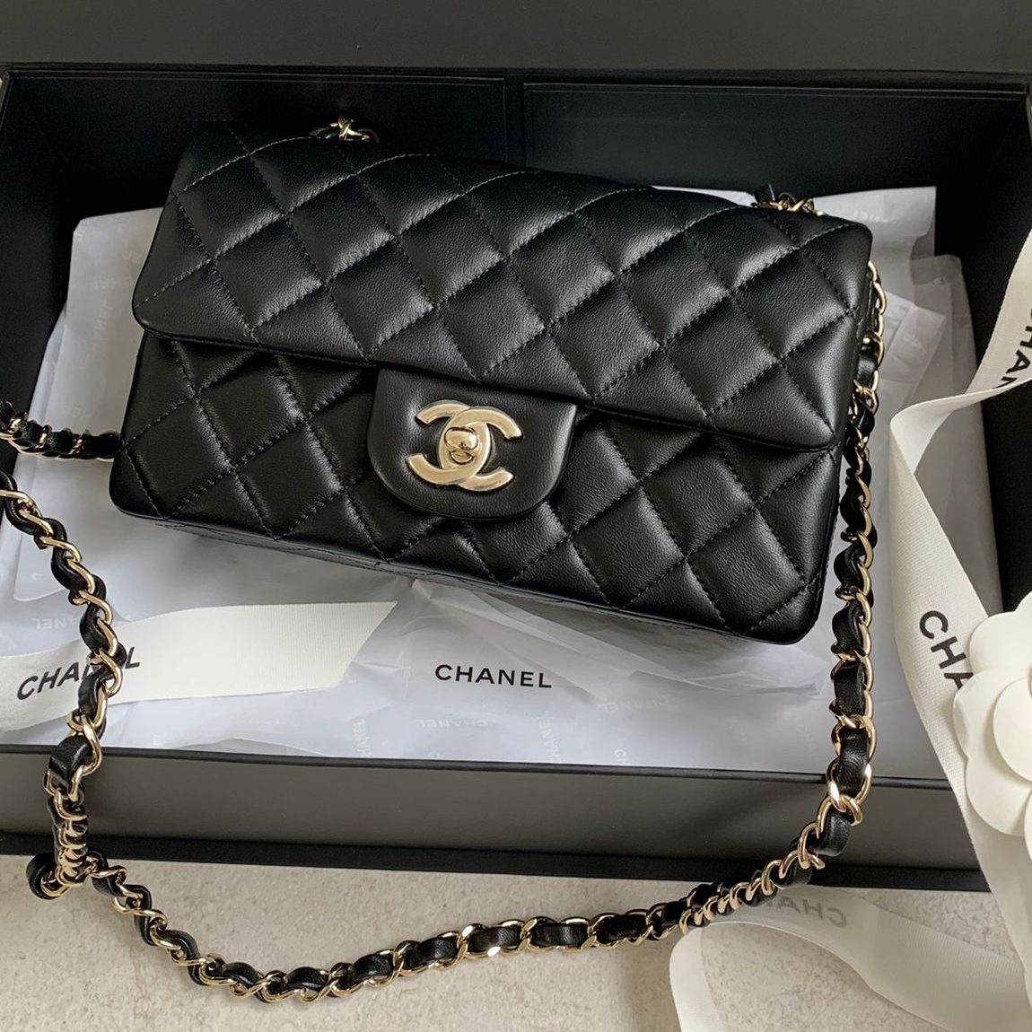 Chanel Classic Flap Mini Flapbag CF20 迷你翻蓋包 黑色金釦 Chanel Classic Flap Mini Flapbag CF20 迷你翻蓋包 黑色金釦