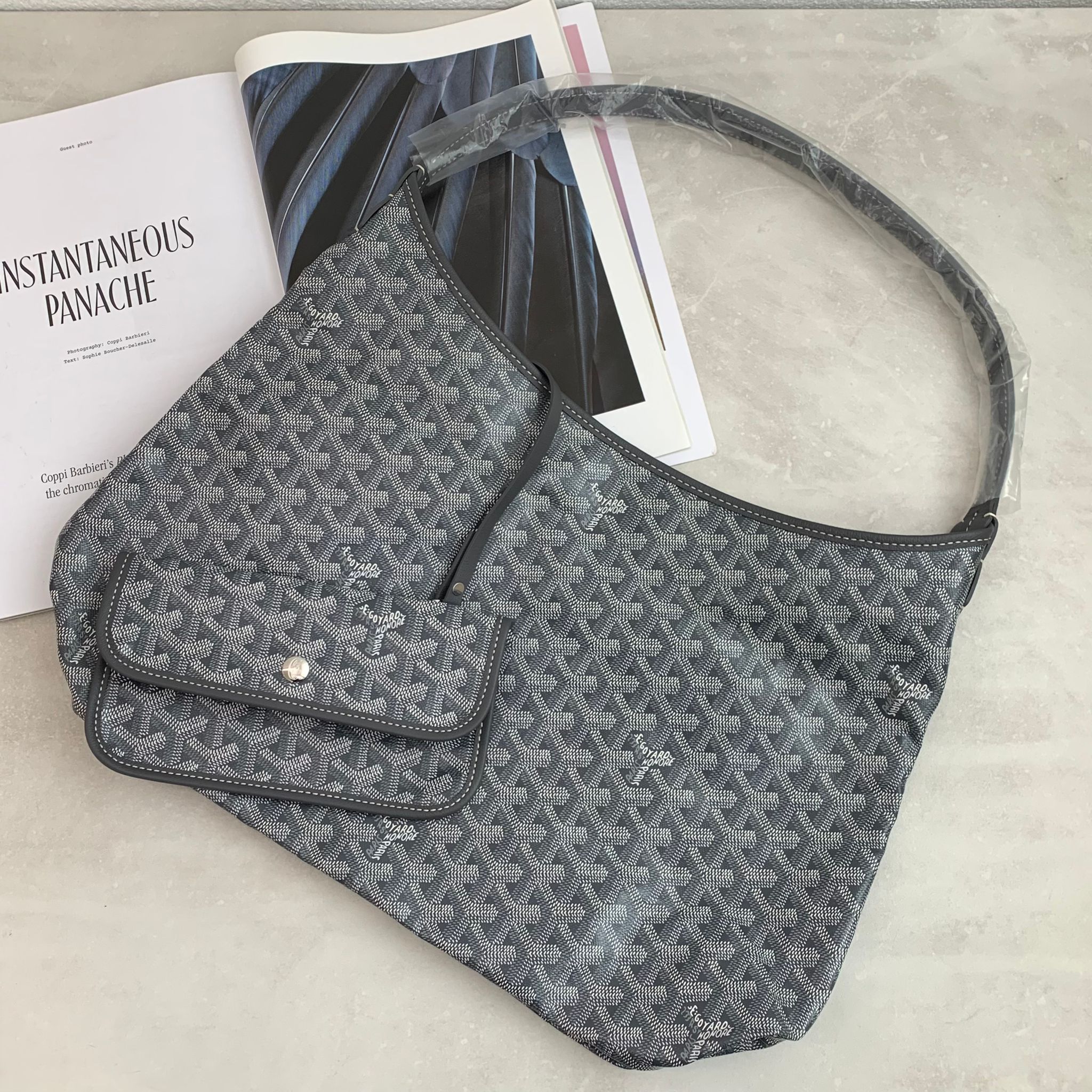 GOYARD Bohème Hobo 灰色hobo側背包