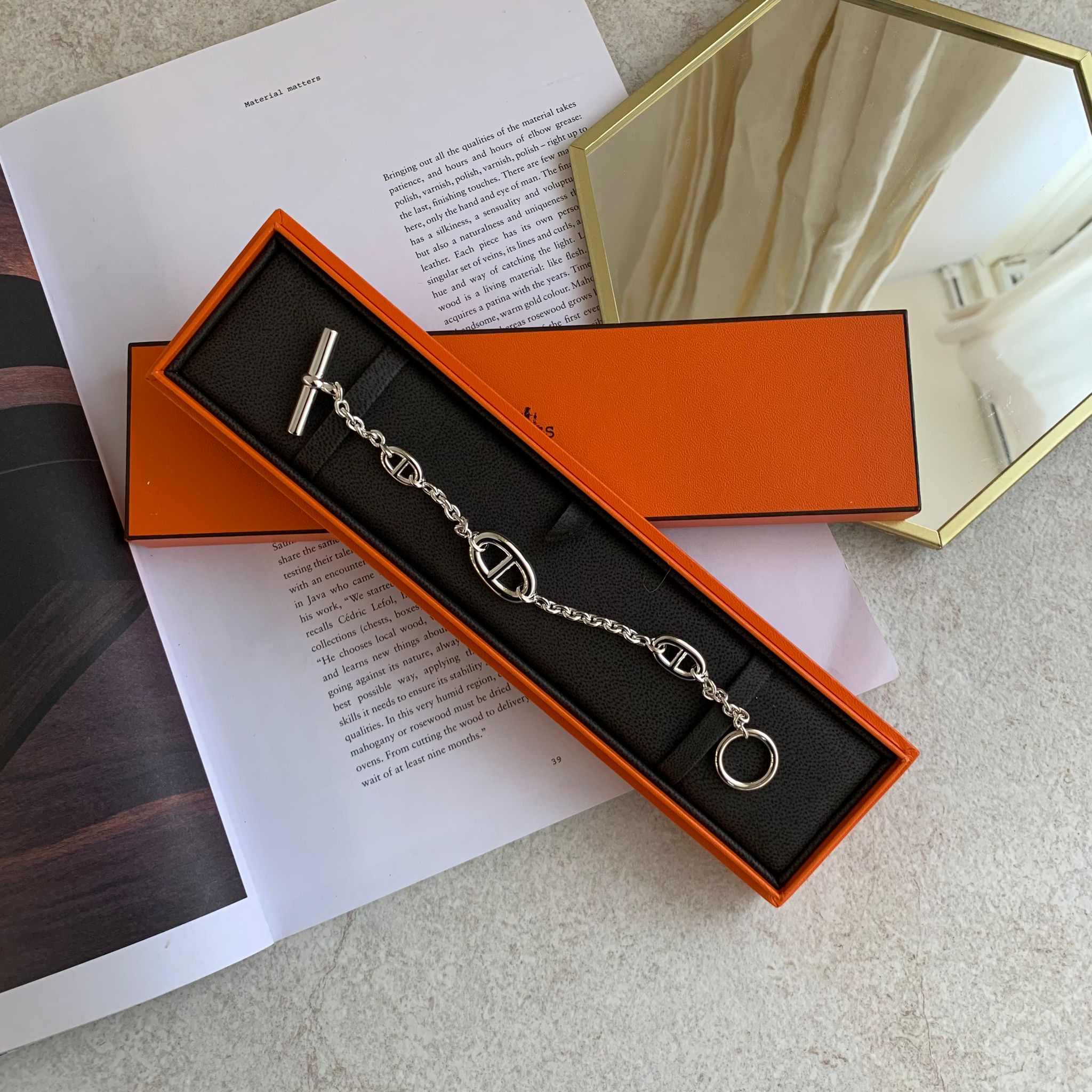 Hermès Farandole 銀色豬鼻手鍊 Hermès Farandole 銀色豬鼻手鍊