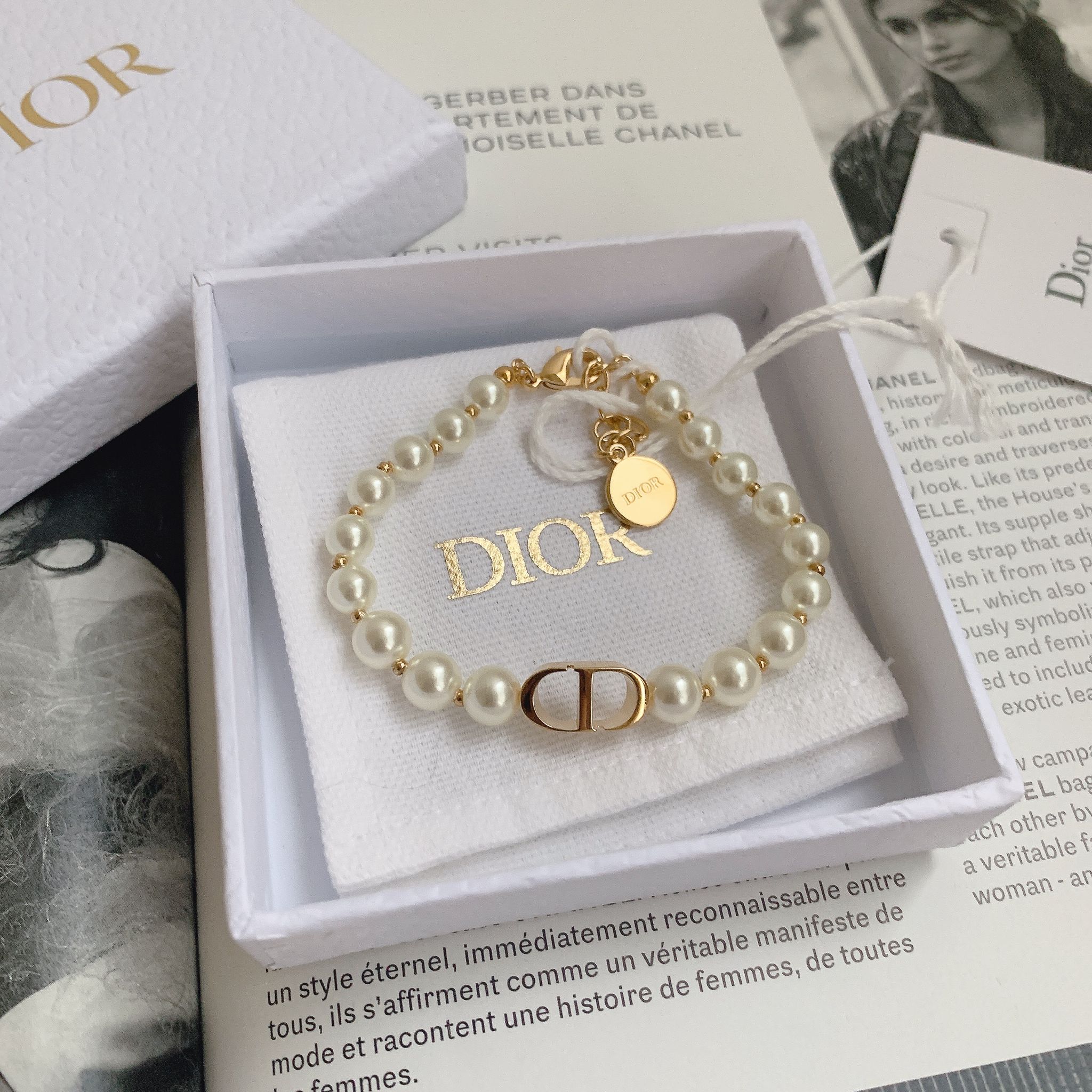 Dior 30 Montaigne 珍珠手鏈