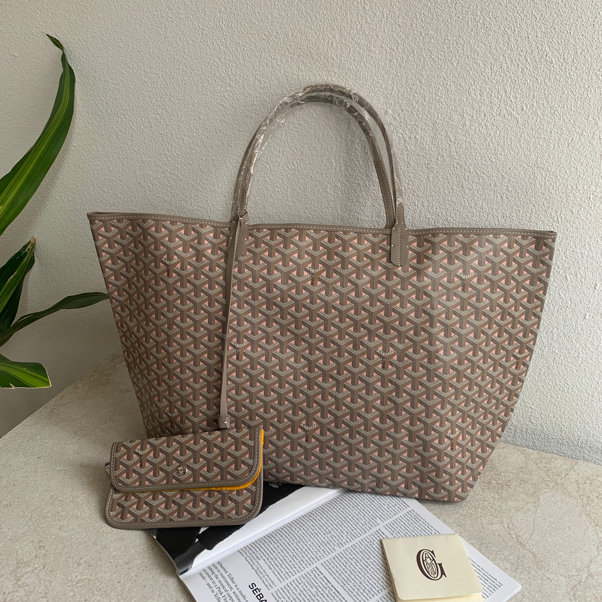 Goyard Saint Louis GM Bag 170週年粉灰色大號號購物包