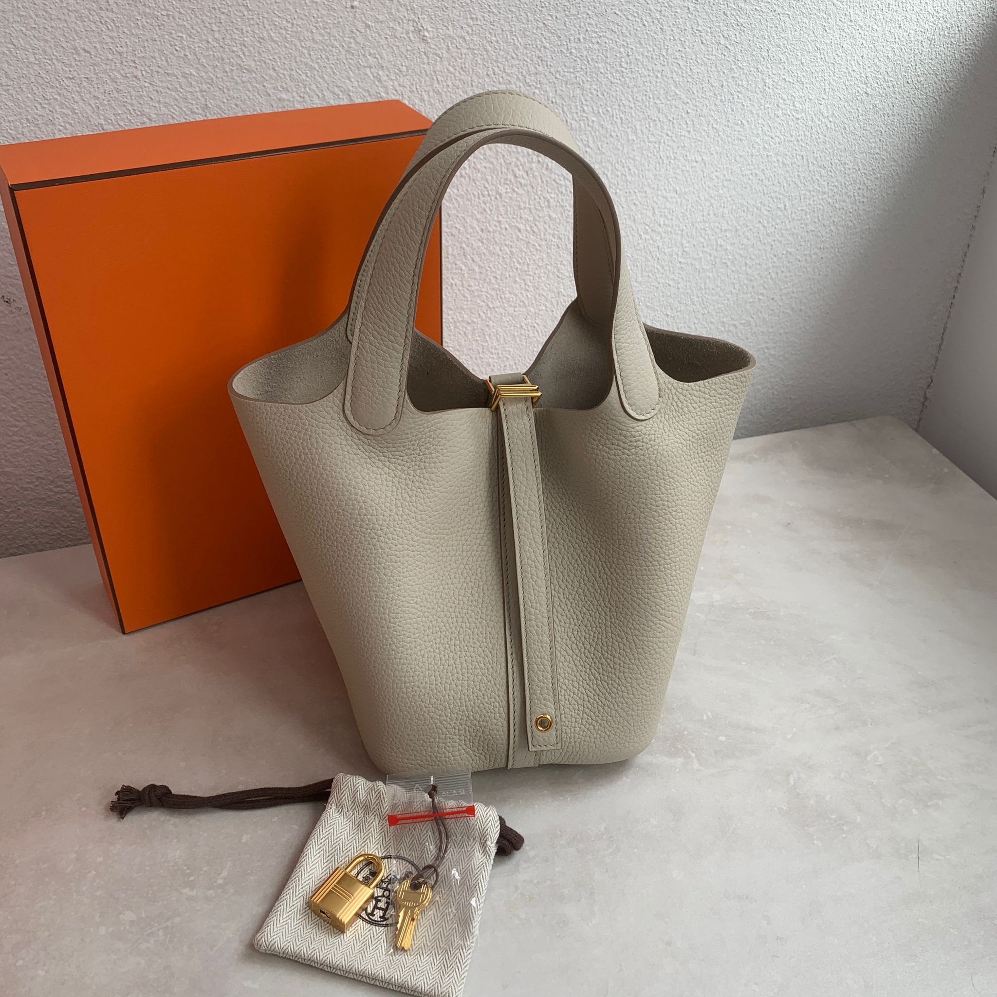 Hermes Picotin18 菜籃子 冰川白金扣