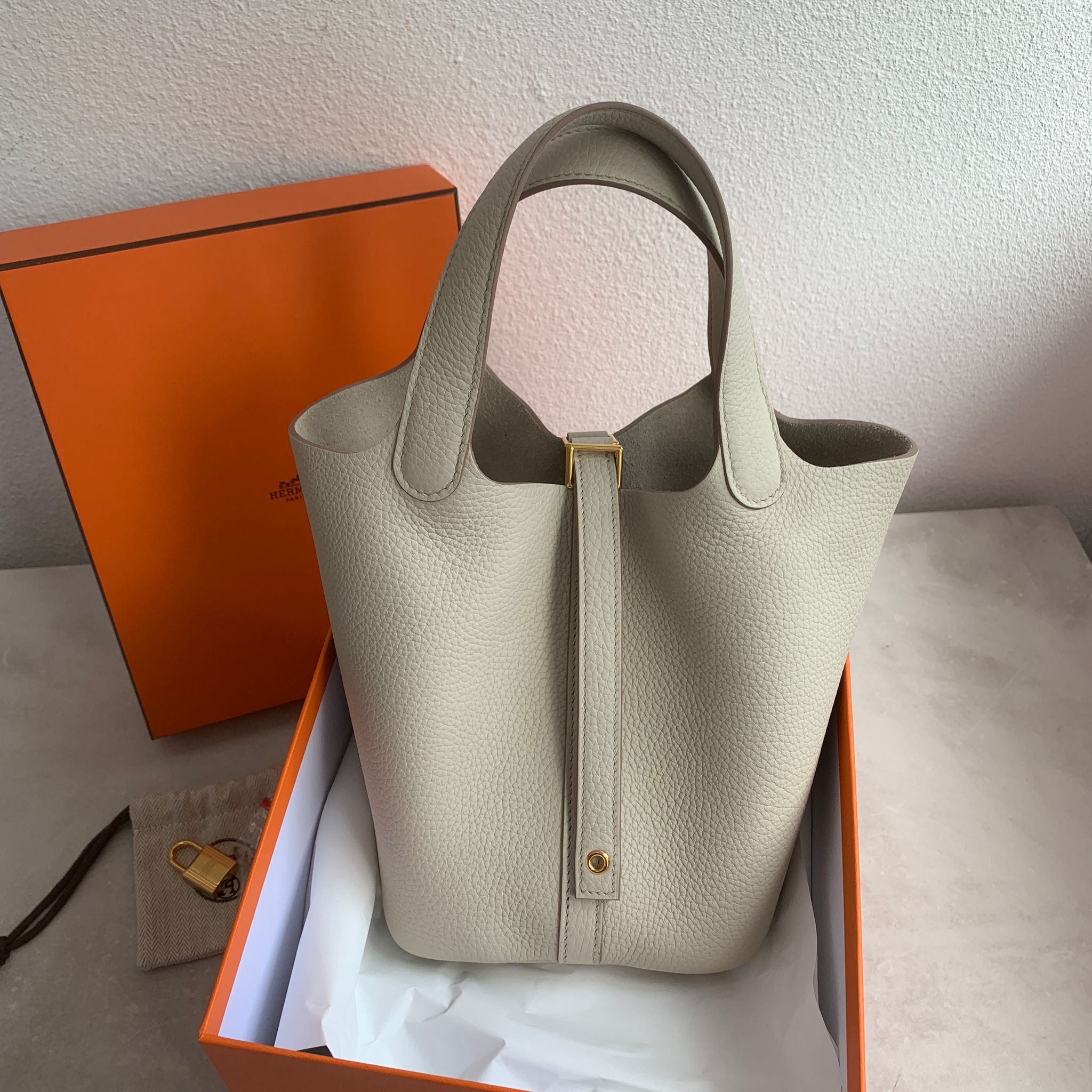 Hermes Picotin18 菜籃子 冰川白金扣