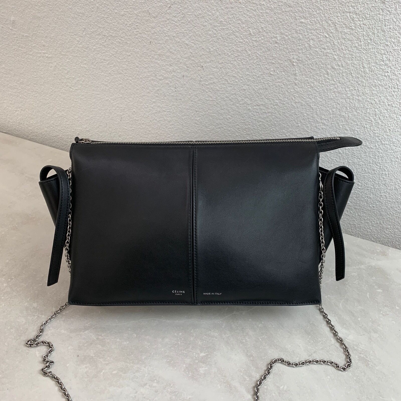 Celine Tri Fold 黑色銀鍊條包 Celine Tri Fold 黑色銀鍊條包