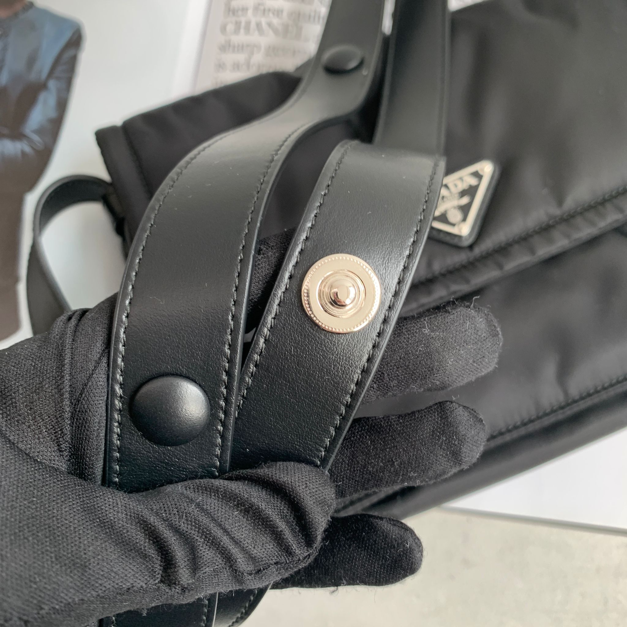 Prada Small shoulder bag in quilted Re-Nylon小號尼龍夾棉肩背包