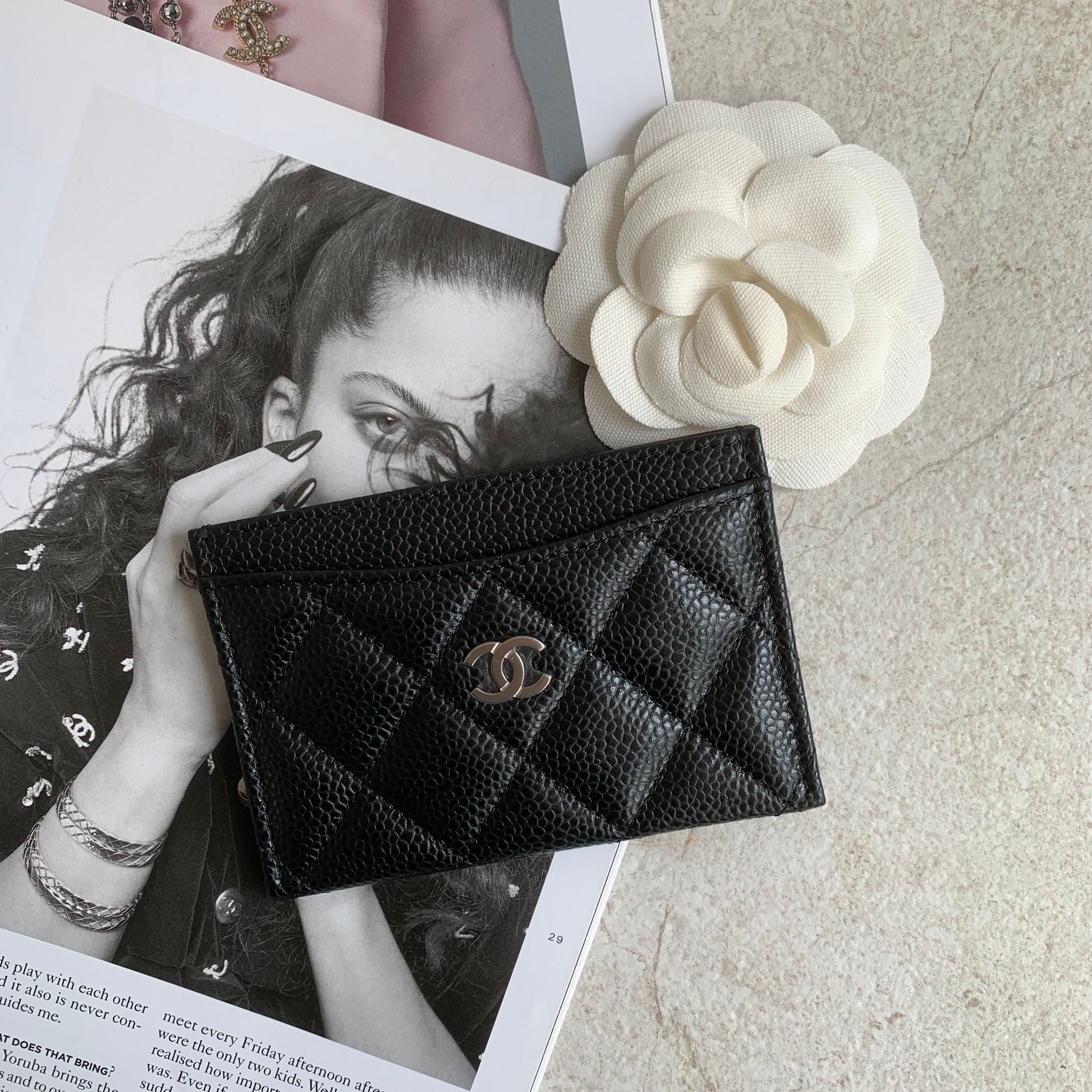 Chanel Classic Card Holder 經典卡夾 黑色銀釦