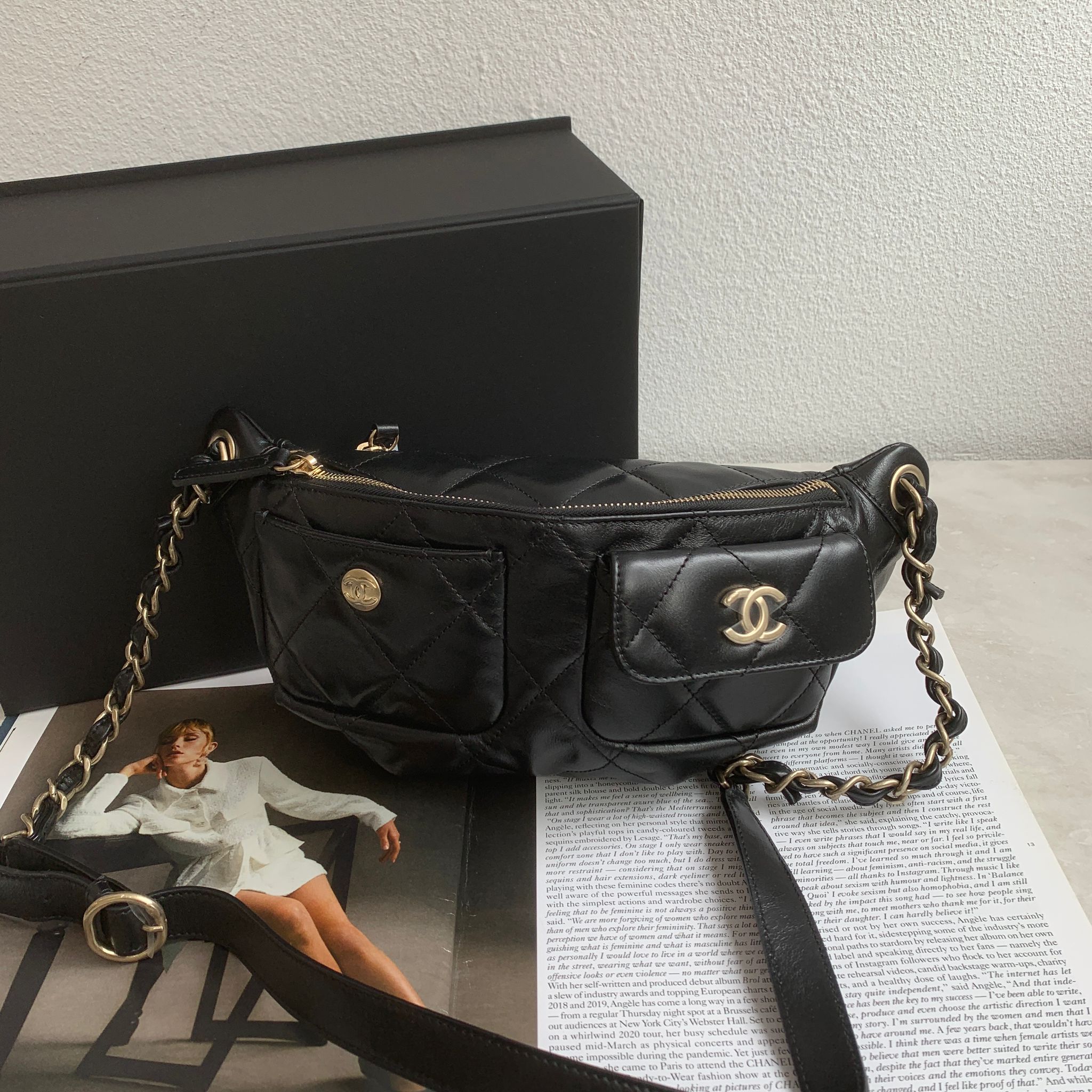 Chanel Sac Ceinture 牛皮口袋腰包