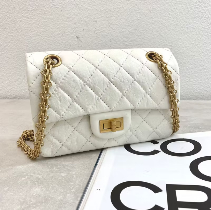 Chanel Mini 2.55 Handbag 迷你 2.55 手提包白金釦