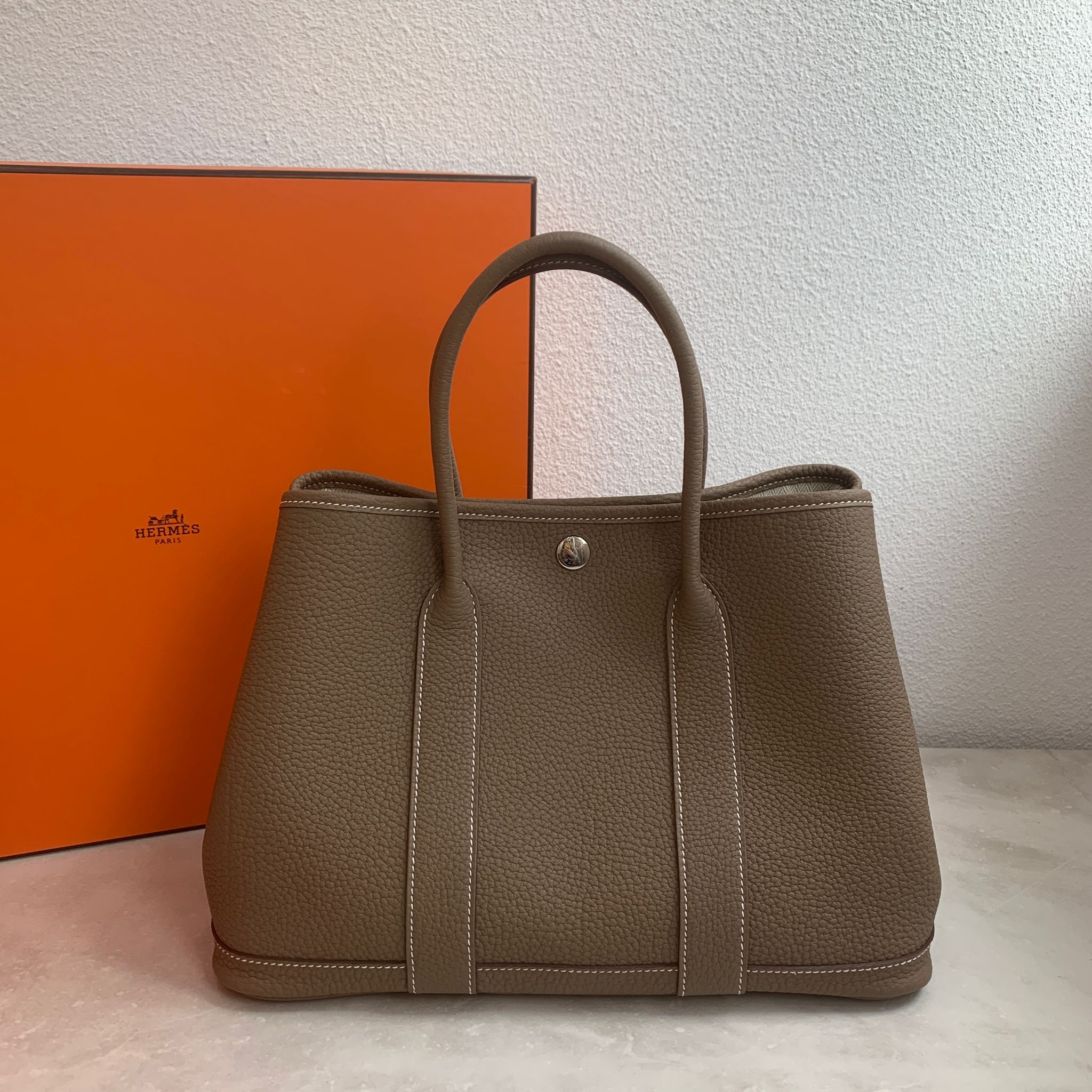 Hermes Garden Party 30 W刻 大象灰