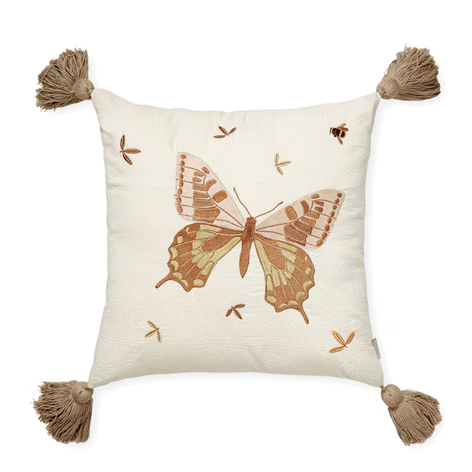 Cam Cam Copenhagen Embroidered Butterfly Cushion 刺繡蝴蝶墊